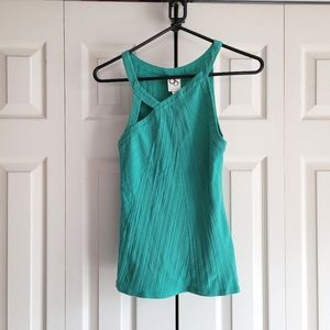 Anthropologie One September tank top teal size P / SM